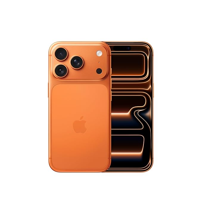 iphone 17 pro 256 gb: 15.93 cm (6.3″) display with promotion up to 120hz, a19 pro chip, breakthrough battery life, pro fusion camera system with center stage front camera; cosmic orange iphone 17 pro 256 gb: 15.93 cm (6.3″) display with promotion up to 120hz, a19 pro chip, breakthrough battery life, pro fusion camera system with center stage front camera; cosmic orange